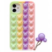 Panda Pop it Fidget Multicolor Skal till iPhone 13 - Lila