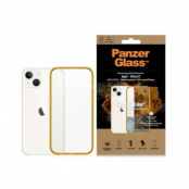 PanzerGlass iPhone 13/14/15 Mobilskal Antibacterial - Transparent/Gul