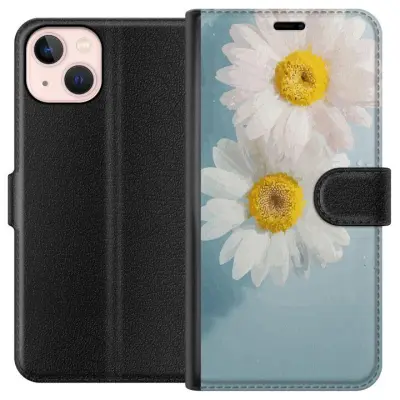 Plånboksfodral till Apple iPhone 13 med Sommarblommor