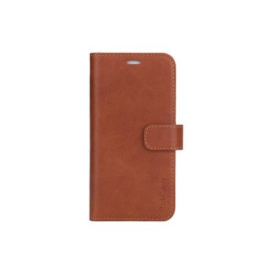 RADICOVER Strålningsskydd Äkta Läder mobilväska iPhone 13 - Brun