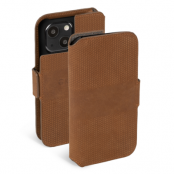 Krusell iPhone 13 Plånboksfodral Äkta Läder - Cognac