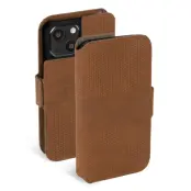 Krusell iPhone 13 Plånboksfodral Äkta Läder - Cognac