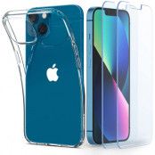 Spigen Crystal Pack Skal iPhone 13 - Crystal Clear