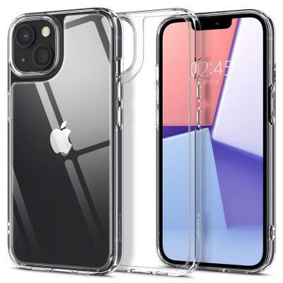 Spigen Quartz Hybrid Skal iPhone 13 - Crystal Clear