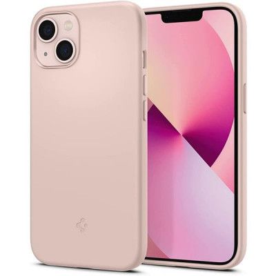 Spigen Silicon Fit Skal iPhone 13 - Rosa