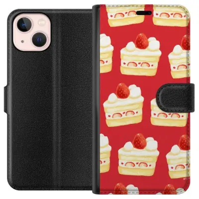 Plånboksfodral till Apple iPhone 13 med Tårta