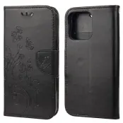 Trolsk Flower Wallet (iPhone 13) - Mörklila