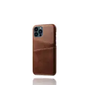Trolsk Mobilskal med Kortficka Läderimitation (iPhone 13) - Svart