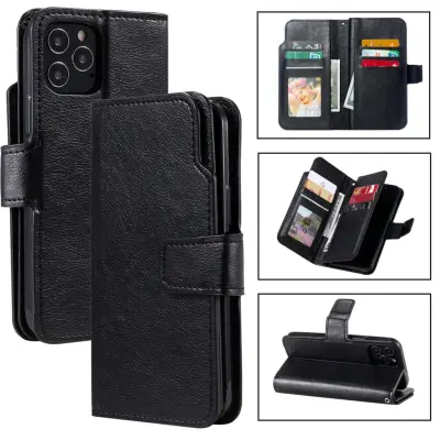Trolsk Leather Wallet (iPhone 13) - Svart