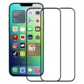 [2-PACK] iPhone 14 Plus Skärmskydd Härdat Glas - Svart