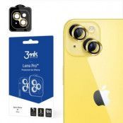 3MK iPhone 14 Plus Kameralinsskydd i Härdat Glas - Gul