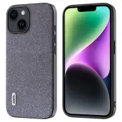 ABEEL iPhone 14 Plus Skal Glitter Svart PU Läder TPU Skydd