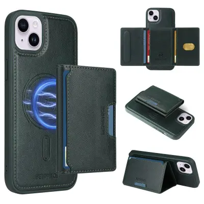 BETOPNICE iPhone 14 Plus Fodral KonstLäder - Grön