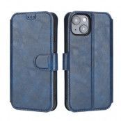BOOM iPhone 14 Plus Plånboksfodral Calfskin - Blå