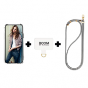 Boom iPhone 14 Plus Skal med Halsband - Grå
