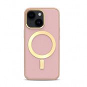 BOOM iPhone 14 Plus Magsafe Läderskal  - Rosa