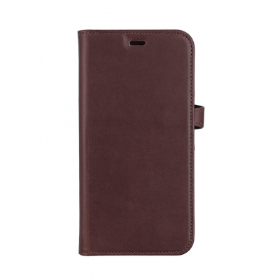 BUFFALO äkta läder iPhone 14 Plus Plånboksfodral - Brun