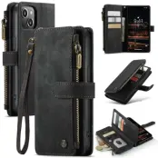 CaseMe C30 Wallet Cover (iPhone 14 Plus) - Röd