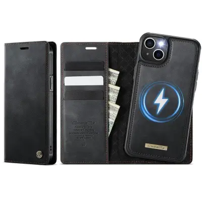 CASEME C49 Fodral för iPhone 14 Plus/15 Plus MagSafe Svart