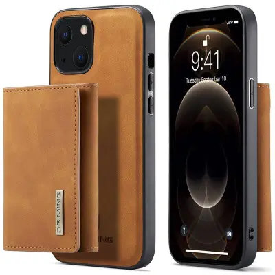 DG.MING M1 Series Mobilskal till iPhone 14 Plus 2-i-1 Magnetisk Brun