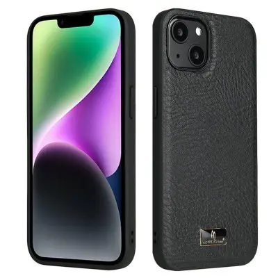 FIERRE SHANN iPhone 14 Plus Fodral KonstLäder - Elefantmönster