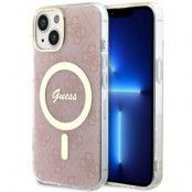 Guess iPhone 14 Plus Mobilskal MagSafe 4G - Rosa