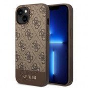 GUESS iPhone 14 Plus Skal 4G Stripe Collection - Brun