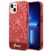 GUESS iPhone 14 Plus Skal Bandana Paisley - Röd