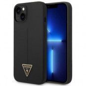 GUESS iPhone 14 Plus Skal Silicone Triangle - Svart