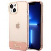 GUESS iPhone 14 Plus Skal Translucent - Rosa