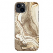 Ideal Of Sweden iPhone 14 Plus Skal Fashion - Golden Sand Marble