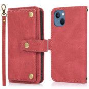 iPhone 14 Plus Plånboksfodral Flip - Röd