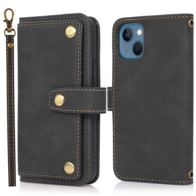 iPhone 14 Plus Plånboksfodral Flip - Svart