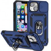 iPhone 14 Plus Skal Ringhållare Kickstand - Blå