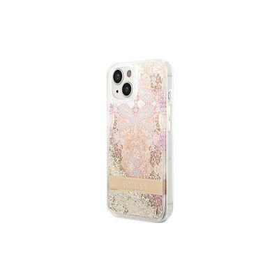 iPhone 14 Plus Guess Gold Paisley Glitter Hardcase
