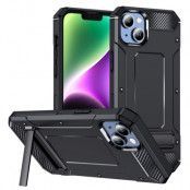 iPhone 14 Plus Mobilskal Kickstand Shockproof - Svart