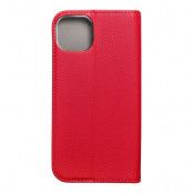 iPhone 14 Plus Plånboksfodral Smart Konstläder Röd