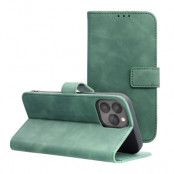 iPhone 14 Plus Plånboksfodral Tender Eco Läder Grön