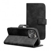 iPhone 14 Plus Plånboksfodral Tender Eco Läder Svart