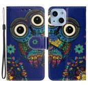 iPhone 14 Plus Plånboksfodral Folio Flip - Owl