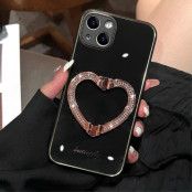 iPhone 14 Plus Skal Heart Kickstand - Svart