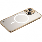 iPhone 14 Plus Skal Magsafe Metall Frame - Guld