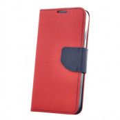 iPhone 14 Plus Smart Fancy fodral röd-blå - Skyddande stilig