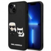 Karl Lagerfeld iPhone 14 Plus Skal Karl & Choupette Ikonik 3D - Svart