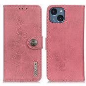 KHAZNEH iPhone 14 Plus Plånboksfodral Retro - Rosa