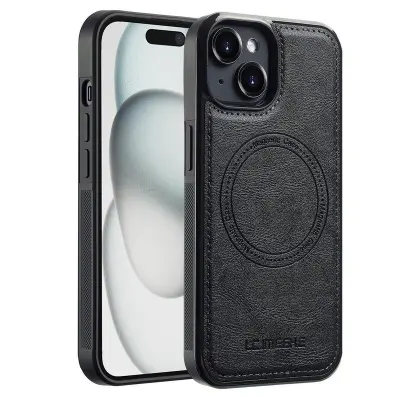 LC.IMEEKE iPhone 14 Plus Fodral KonstLäder - Svart