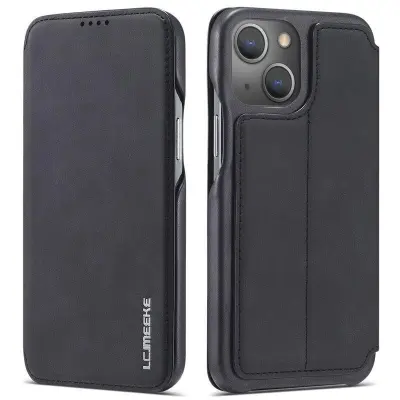 LC.IMEEKE iPhone 14 Plus Fodral i Anti-fingeravtryck PC+PU - Svart