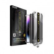 LIVSTIDSGARANTI - BOOM iPhone 14 Plus Privacy Härdat Glas Skärmskydd - 2 Pack