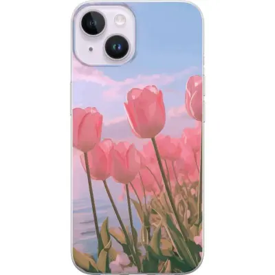 Mobilskal till Apple iPhone 14 Plus med Rosa Tulpaner