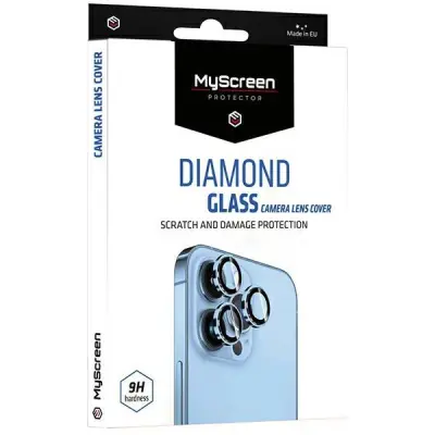 MS iPhone 14/14 Plus Kameralinsskydd Härdat Glas Diamond - Svart